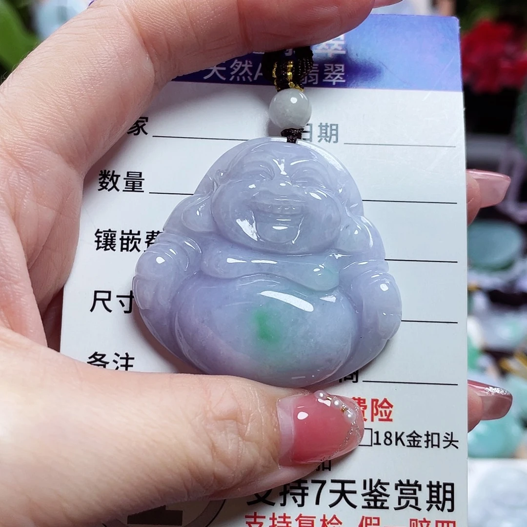 翡翠未镶嵌颈饰佛公39