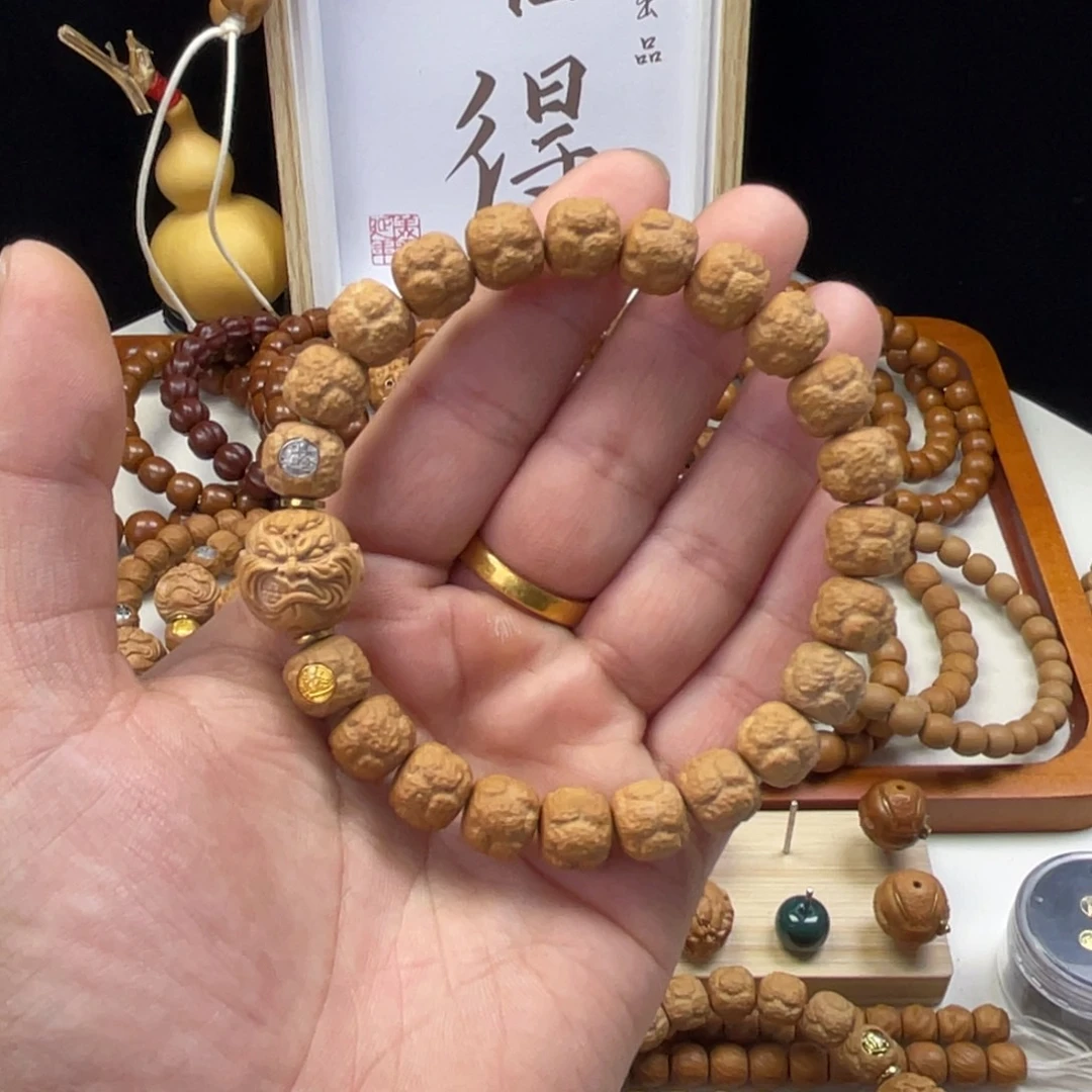 手串猴头核桃福利款饕餮镶嵌搭配款