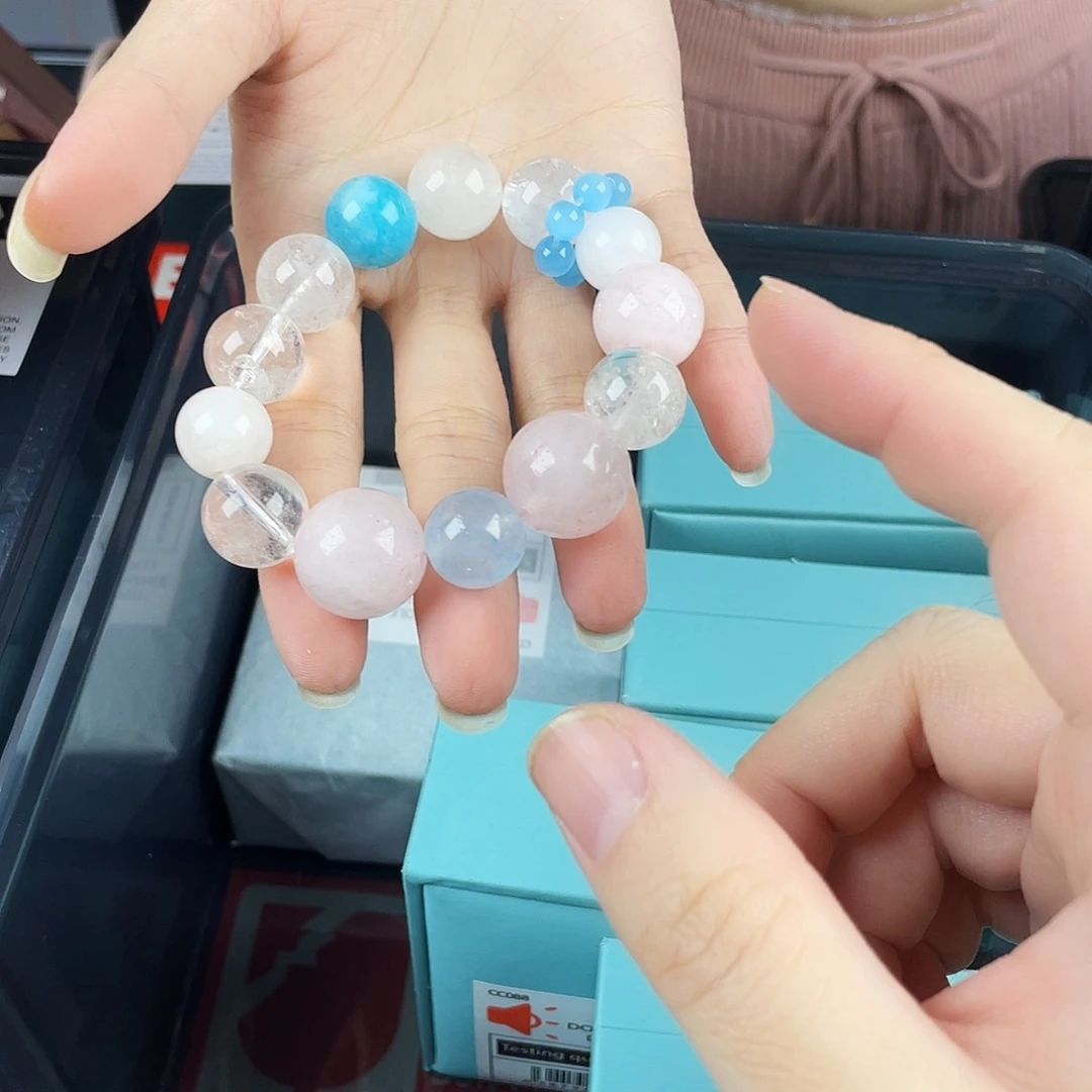 手串银S925镀金镶嵌水晶