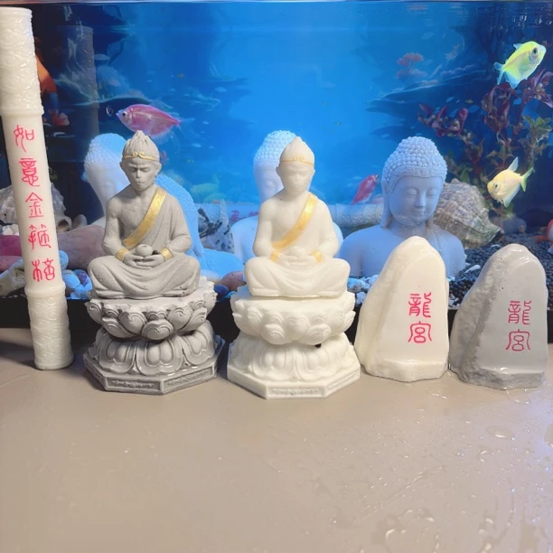 齐天大圣孙悟空斗战胜佛鱼缸造景布景装饰摆件沉水沉底个性创意