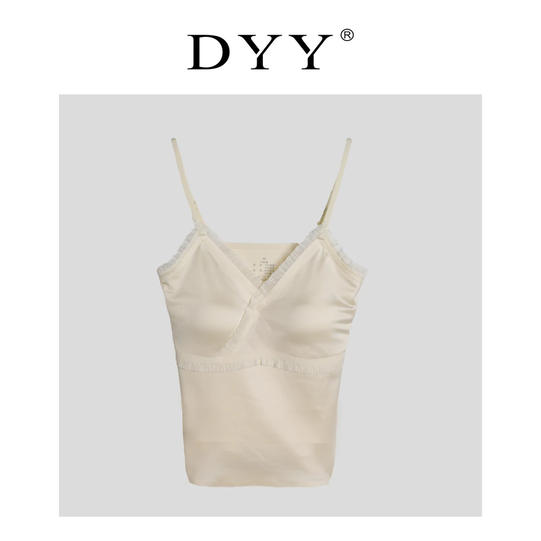 DYY品牌【至爱】春季新款时尚百搭V领蕾丝吊带美背YH2505