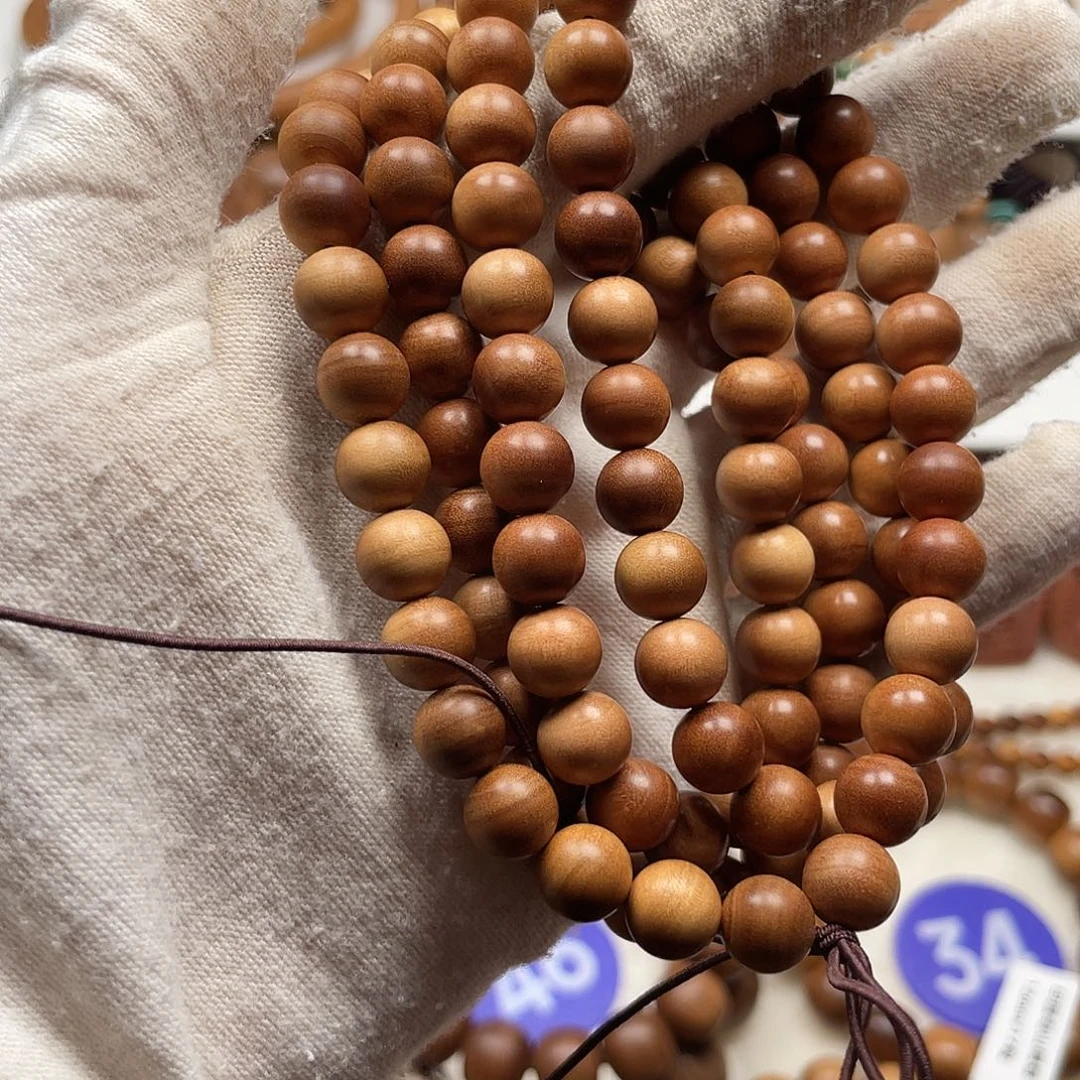 檀香木手串/手链老山檀香108/08横纹福利