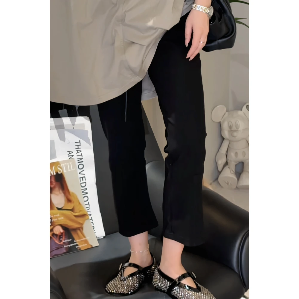 2025新款JVM定制21768时尚百搭休闲小黑裤2/15