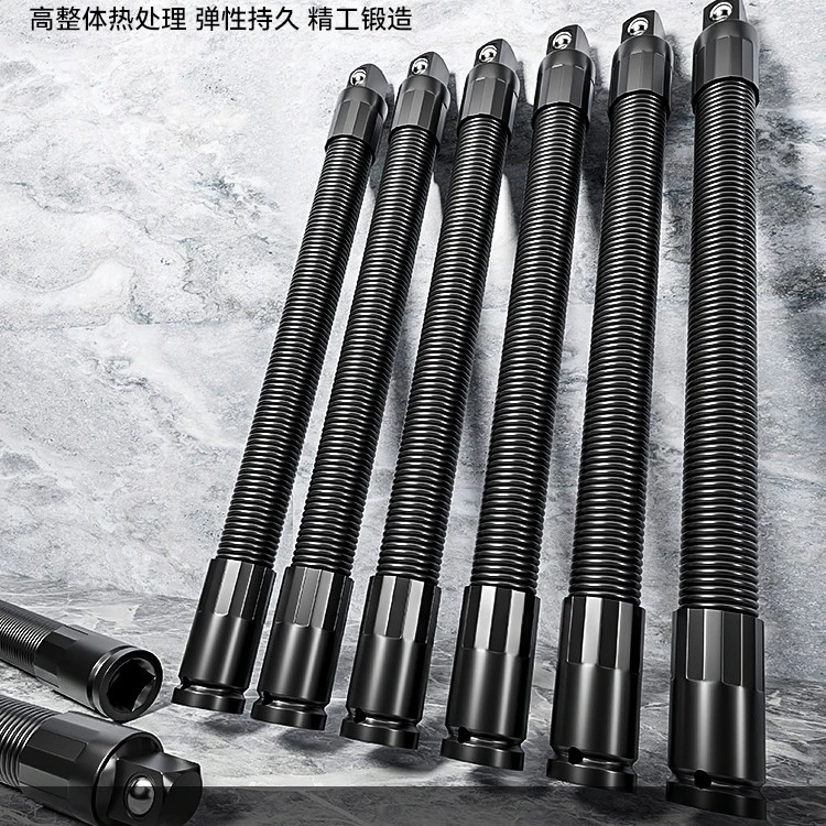 加长电动扳手套筒转换转接延长头套筒软连接杆转换接头弹簧接杆