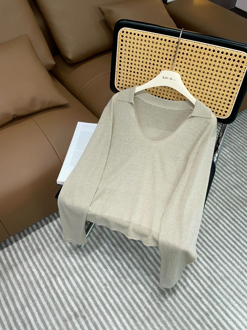 BIG WHITE REMADE“柏林往事”亚麻+莱赛尔设计简约休闲打底D5L205