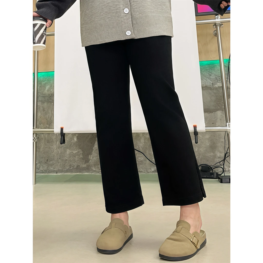 断码捡漏~埃斯特雷 / 显瘦开叉九分烟管裤9383花契大码200斤胖mm