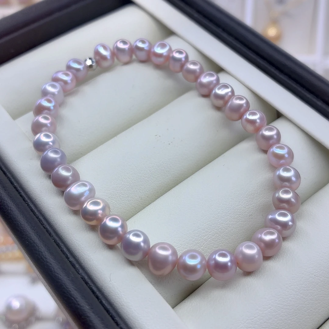 未镶嵌手绳淡水珍珠F