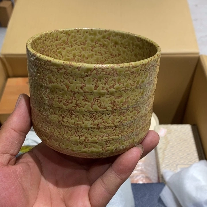 日本淘器抹茶碗大漏