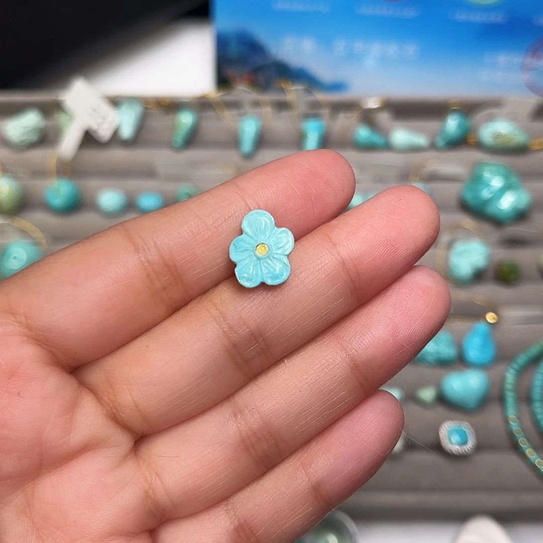 绿松石未镶嵌珠宝半成品