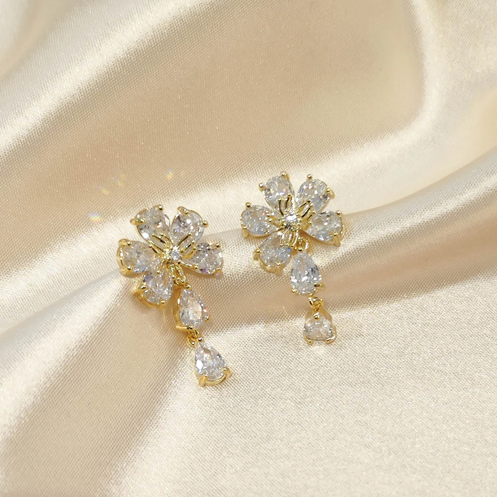 铜合金耳饰 气质轻奢时尚百搭法式小众简约精致耳环PT0463