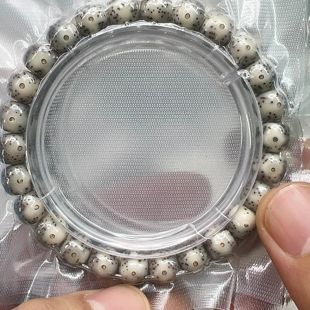 星月菩提手串107高端卡姿兰大眼睛石玉星月菩提单圈98