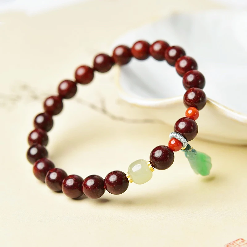 印度檀木饰品手链手持念珠DIY男女款6mm百搭珠子送礼物时尚饰品