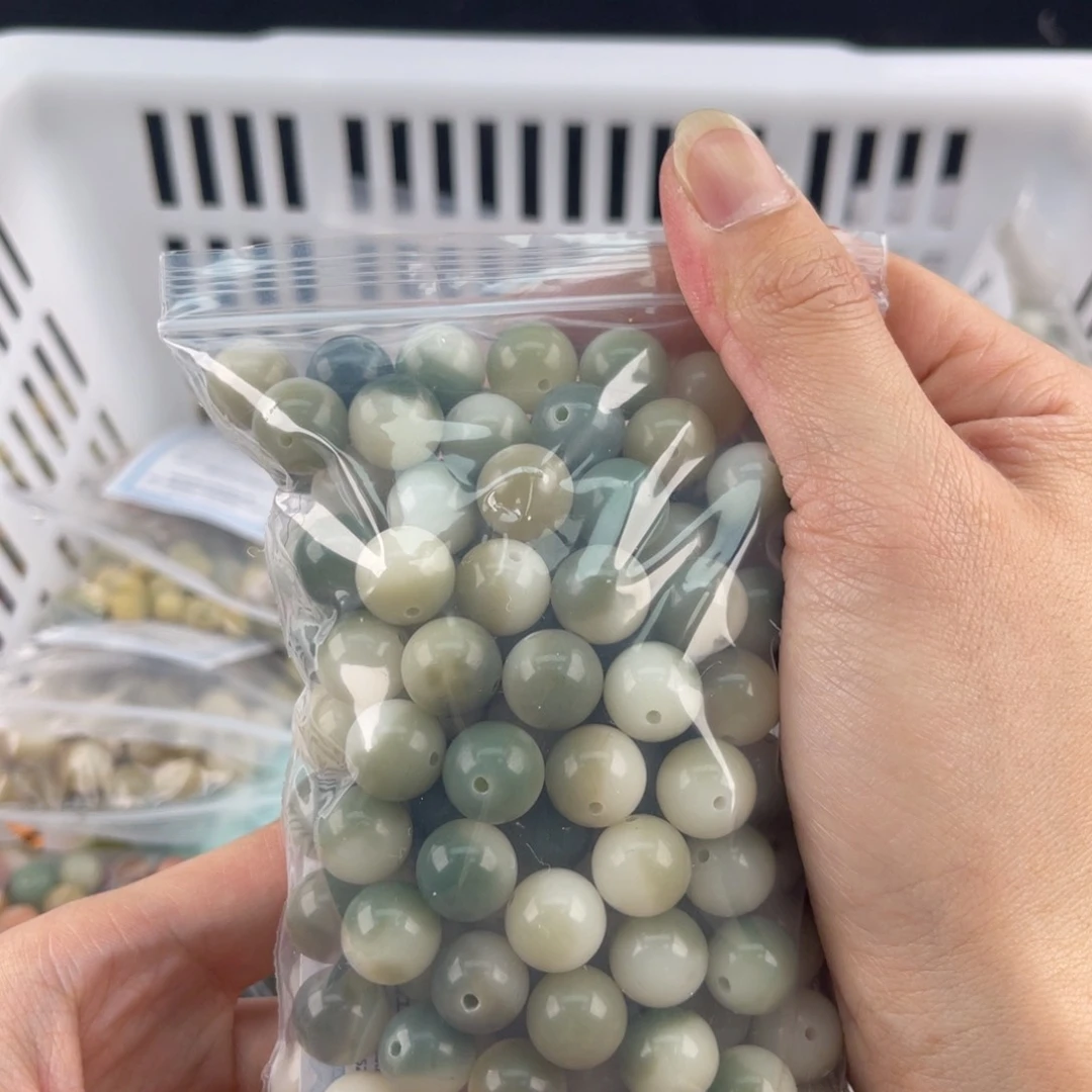 白玉菩提吊坠z12mm 70-80颗锅底