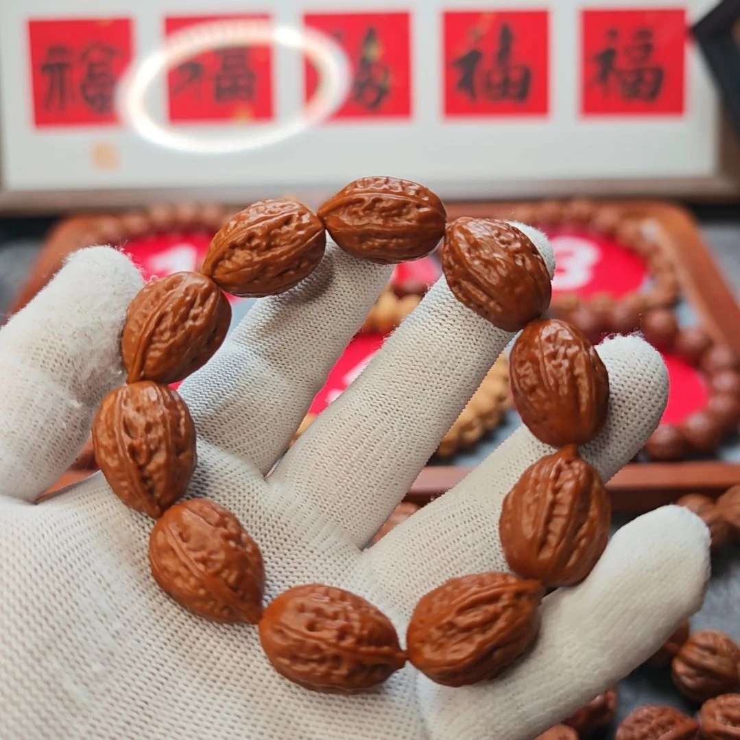 文玩核桃手串回血小枣手串