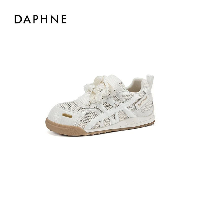 达芙妮百搭厚底休闲鞋2025春夏新款欧若动感风阿甘鞋女士德训鞋L