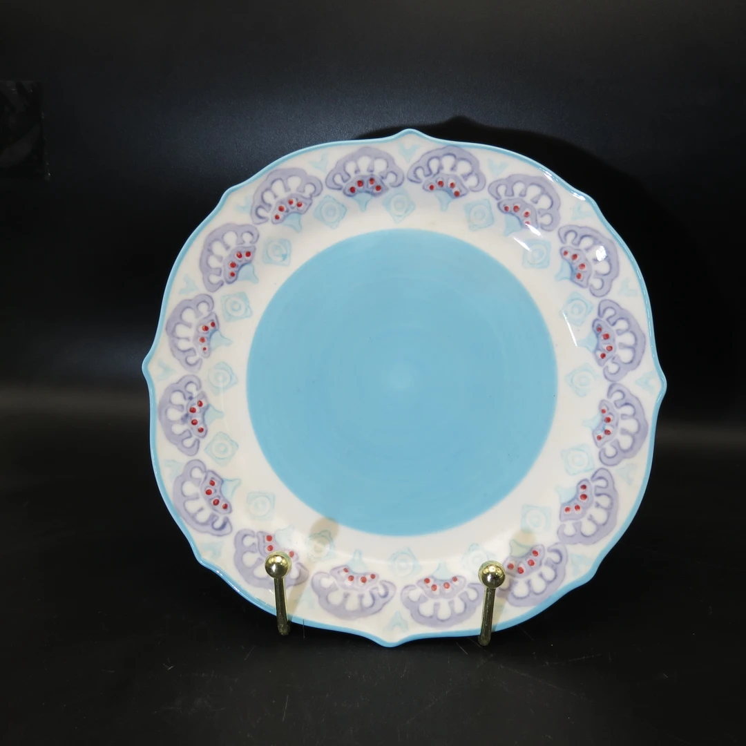 【美好的】珠光宝器20CM 橘色珠点盘   27号