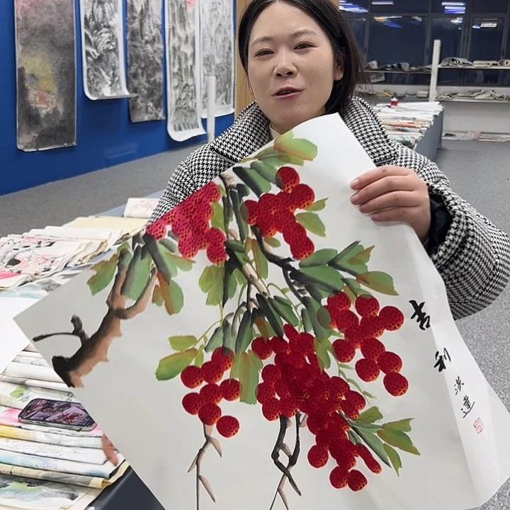 国画纯手绘字画教程分享