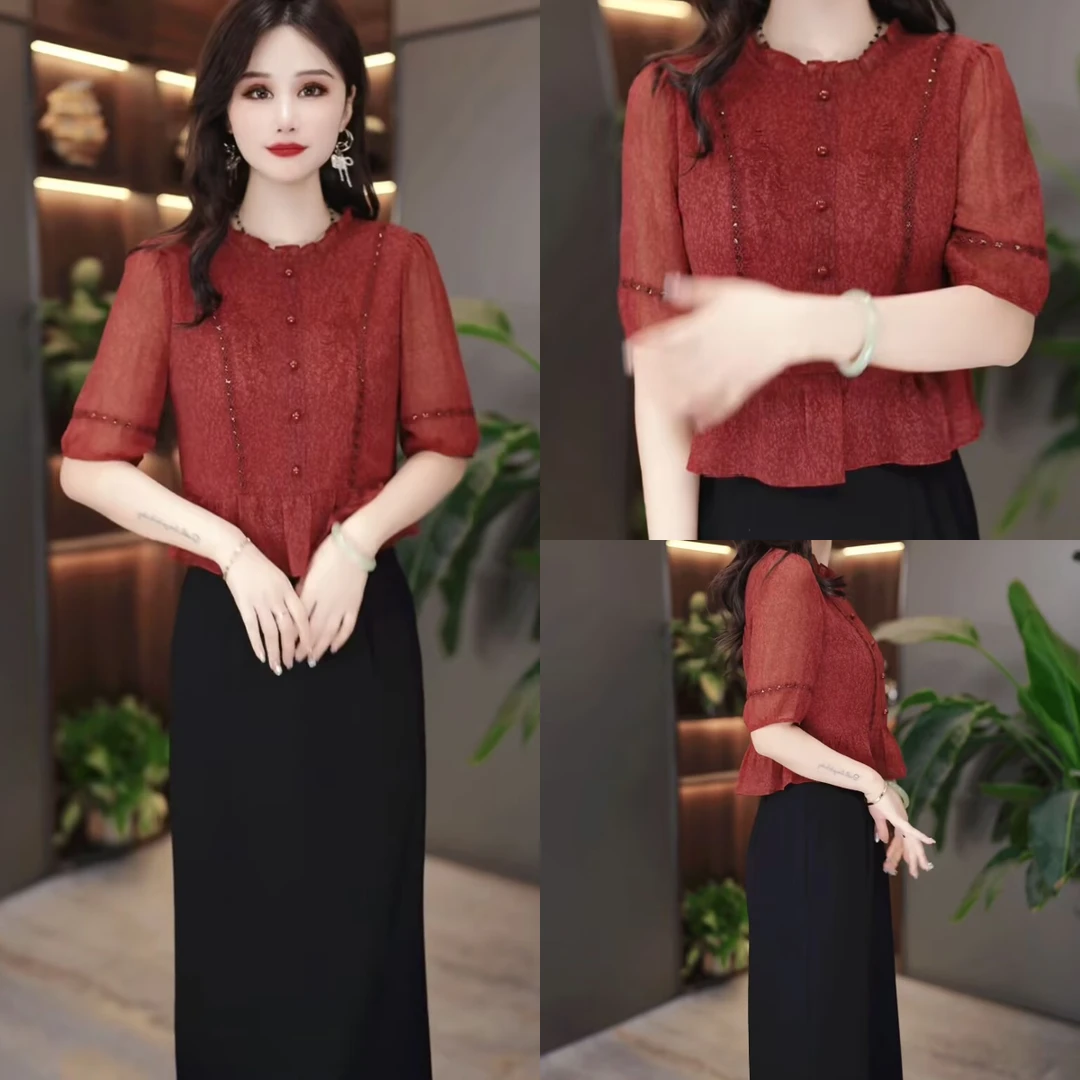 夏季时尚新款连衣裙2025初夏新款显瘦修身气质遮肚裙子MY25Y726