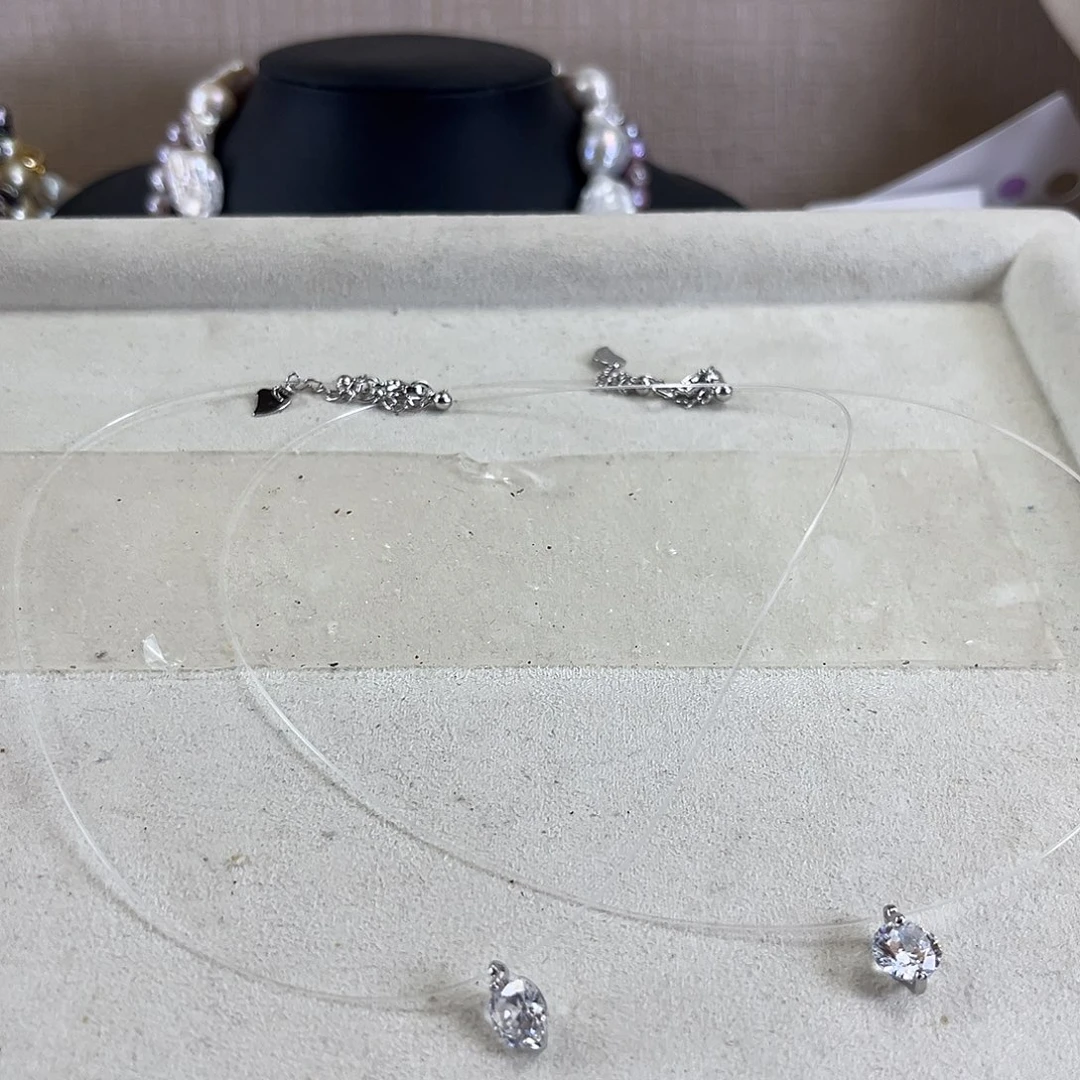 淡水珍珠未镶嵌项链【纯恬】多样性发货