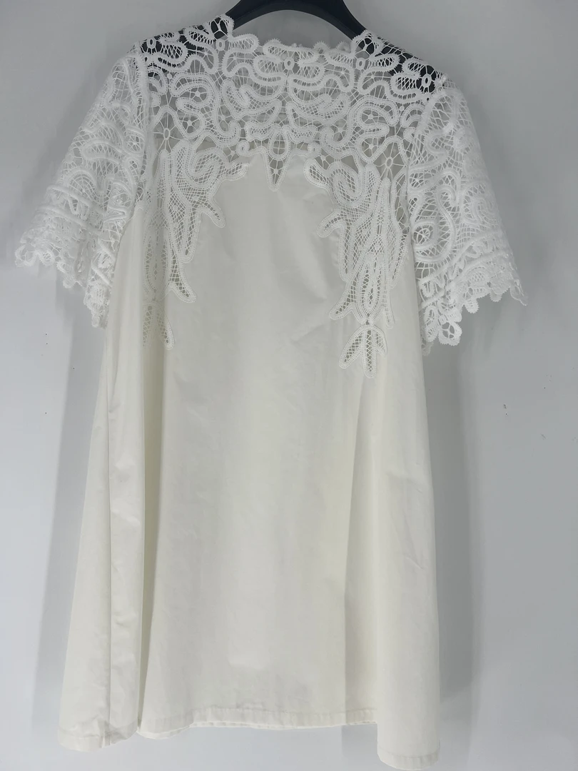 日本蕾丝白色连衣裙5756