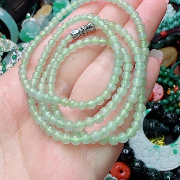 潮***年翡翠未镶嵌颈饰天然A货