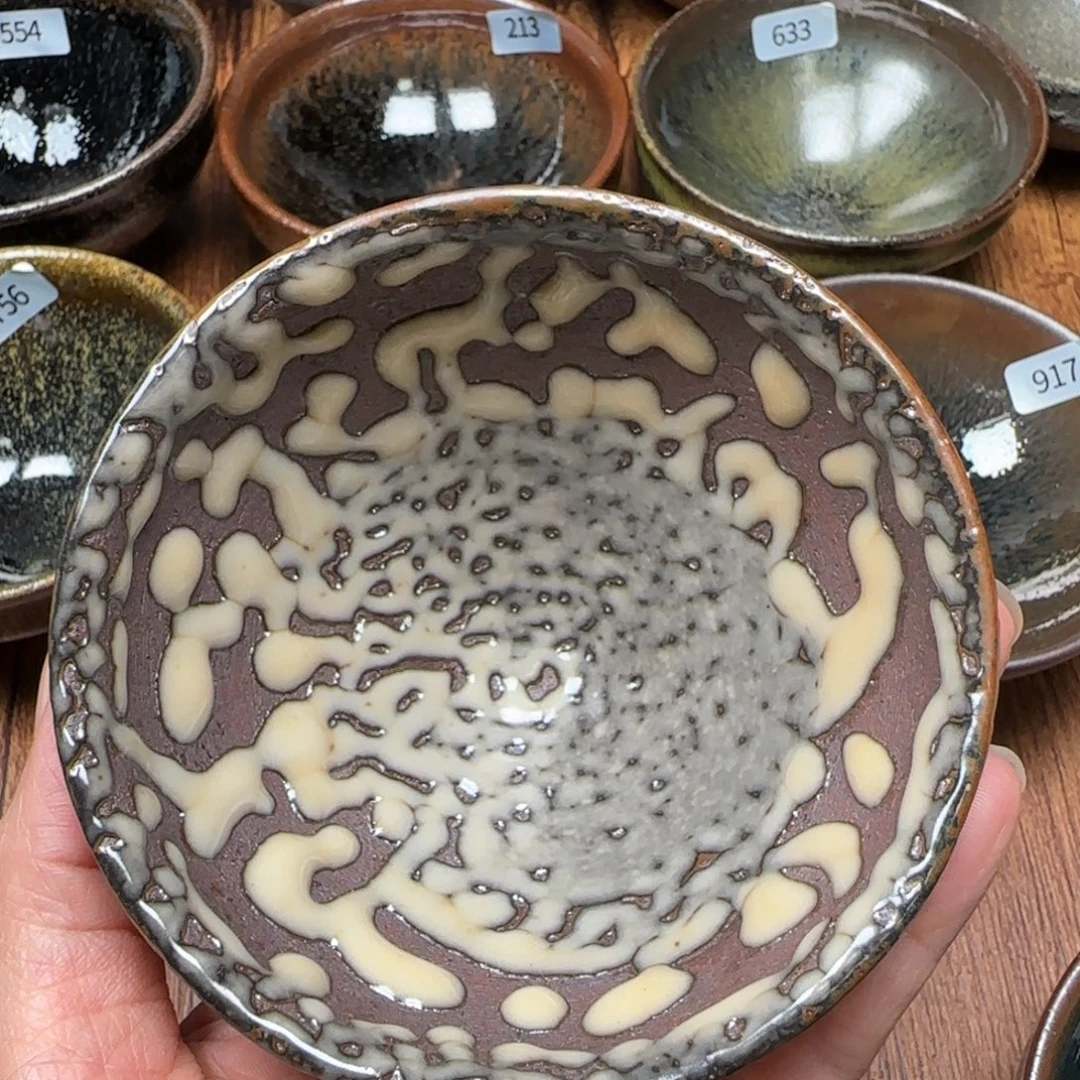 柴烧建盏茶盏茶杯985