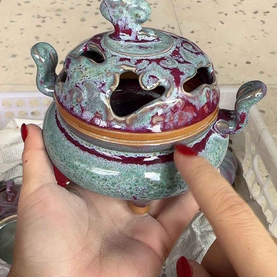 陶摆件郑家钧窑摆件