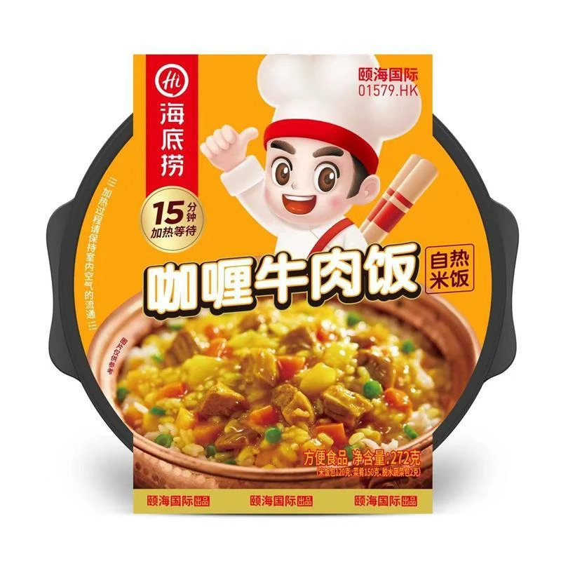 海底捞咖喱牛肉方便米饭272g