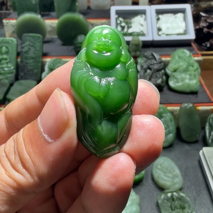 z***n和田玉（碧玉）未镶嵌颈饰和田玉碧玉佛公