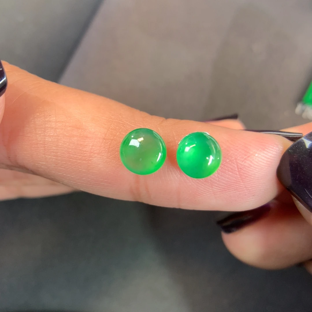 翡翠散珠翡翠6.46-3.08