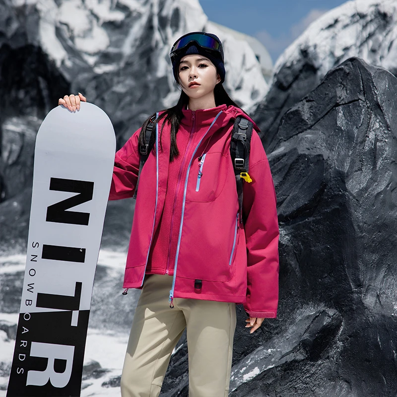 【一衣三穿】7870七型男女同款外套秋冬保暖多巴胺可拆卸内胆外套