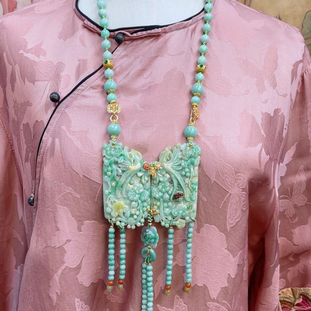 翡翠毛衣链未镶嵌48小时鉴赏期