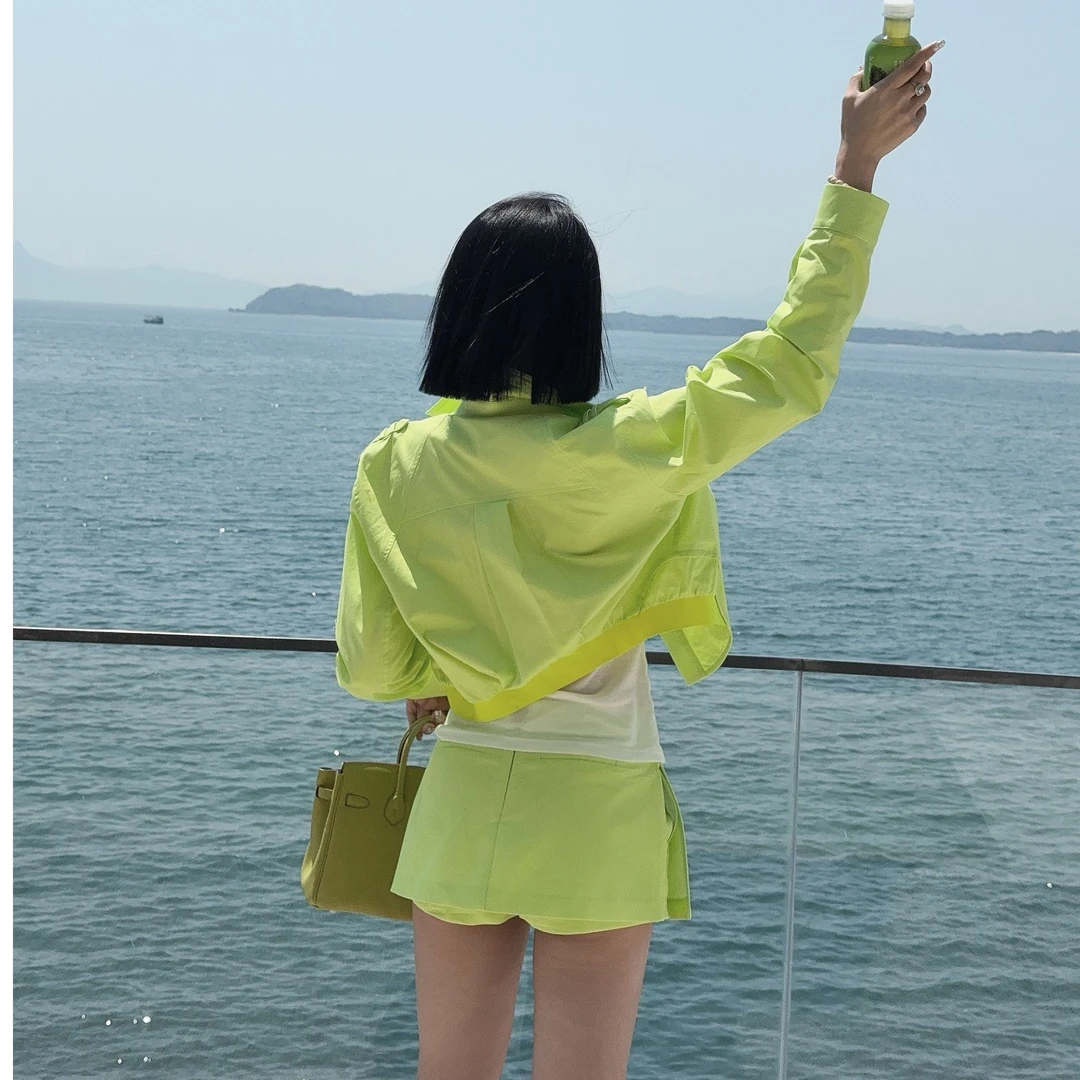 DUOMI【彩虹蜜语半裙】红黄果绿三色短裤裙