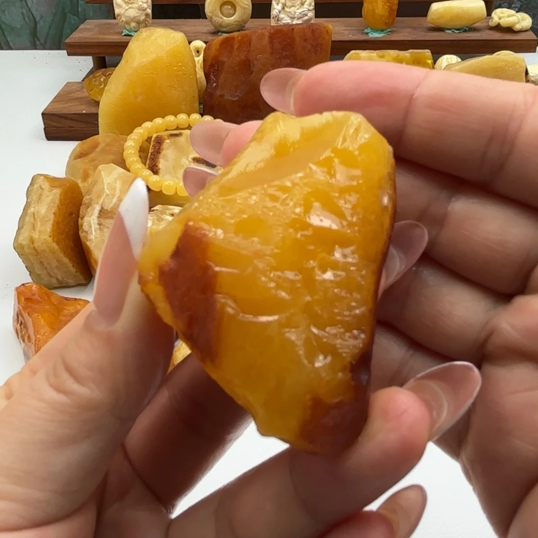 烛***深定制琥珀未镶嵌琥珀