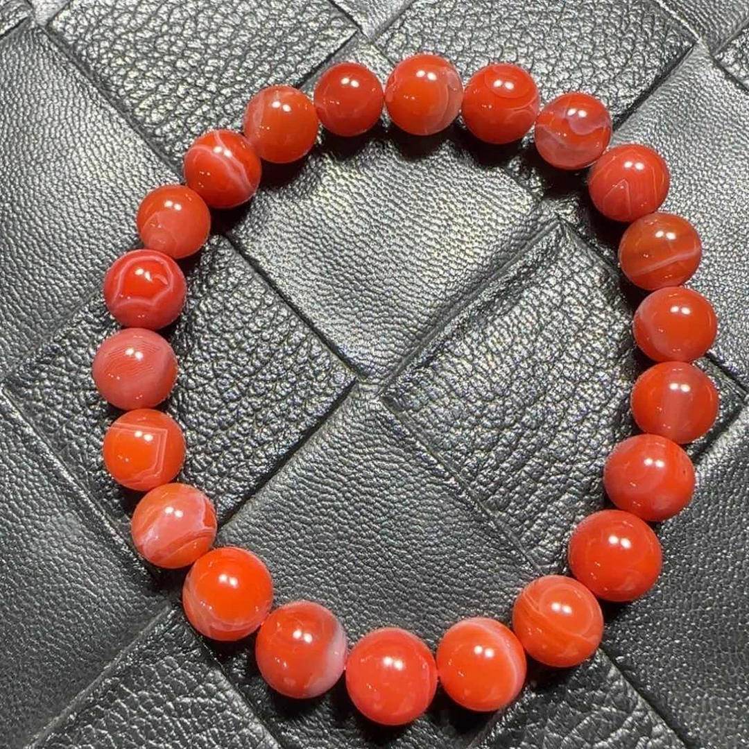 南红玛瑙未镶嵌手串8mm+