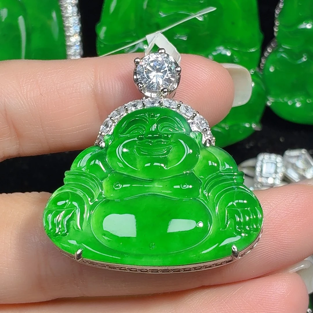 翡翠未镶嵌颈饰天然A货翡翠