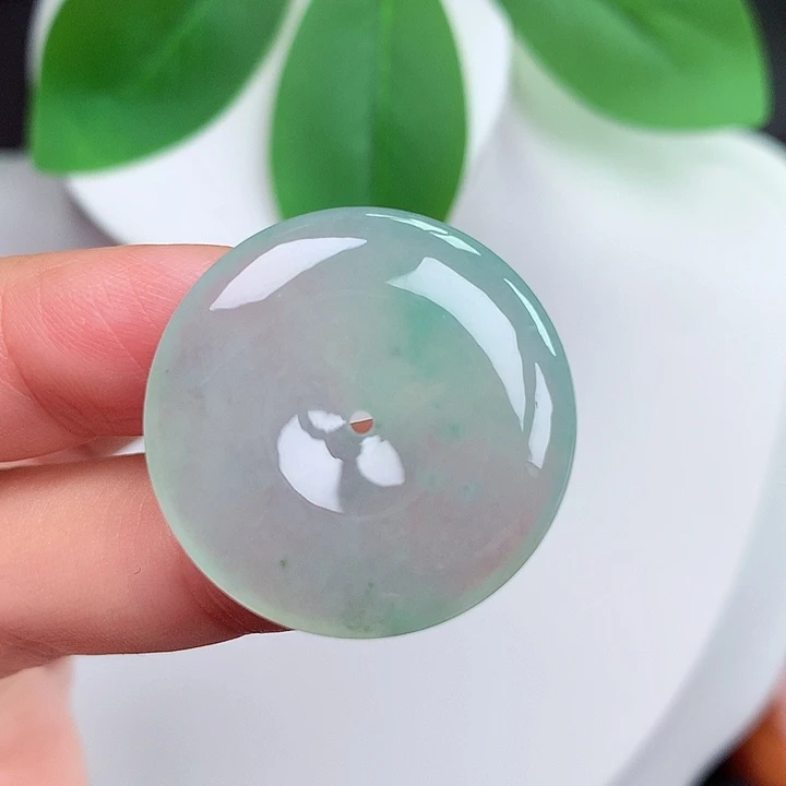 颈饰未镶嵌翡翠平安扣 27x5.4mm