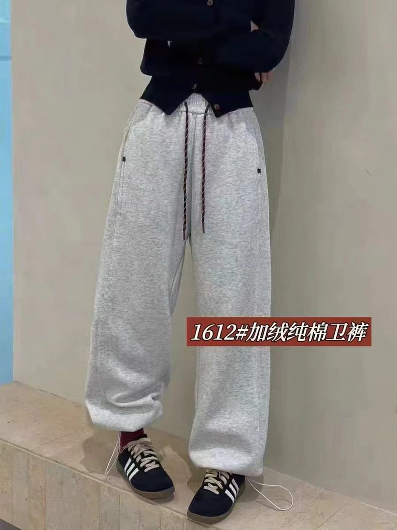 D055女装冬季加绒休闲裤1612
