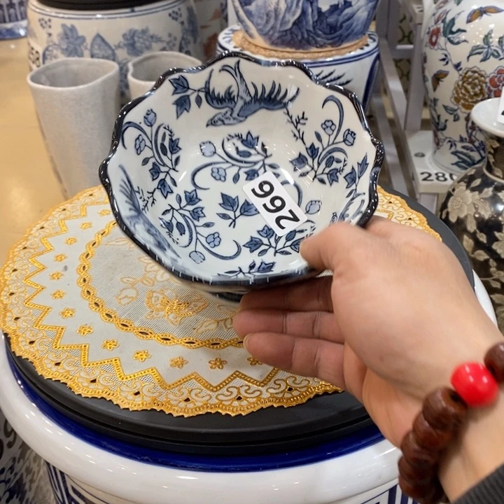 【闪购商品】摆件陶瓷高脚碗福利摆件