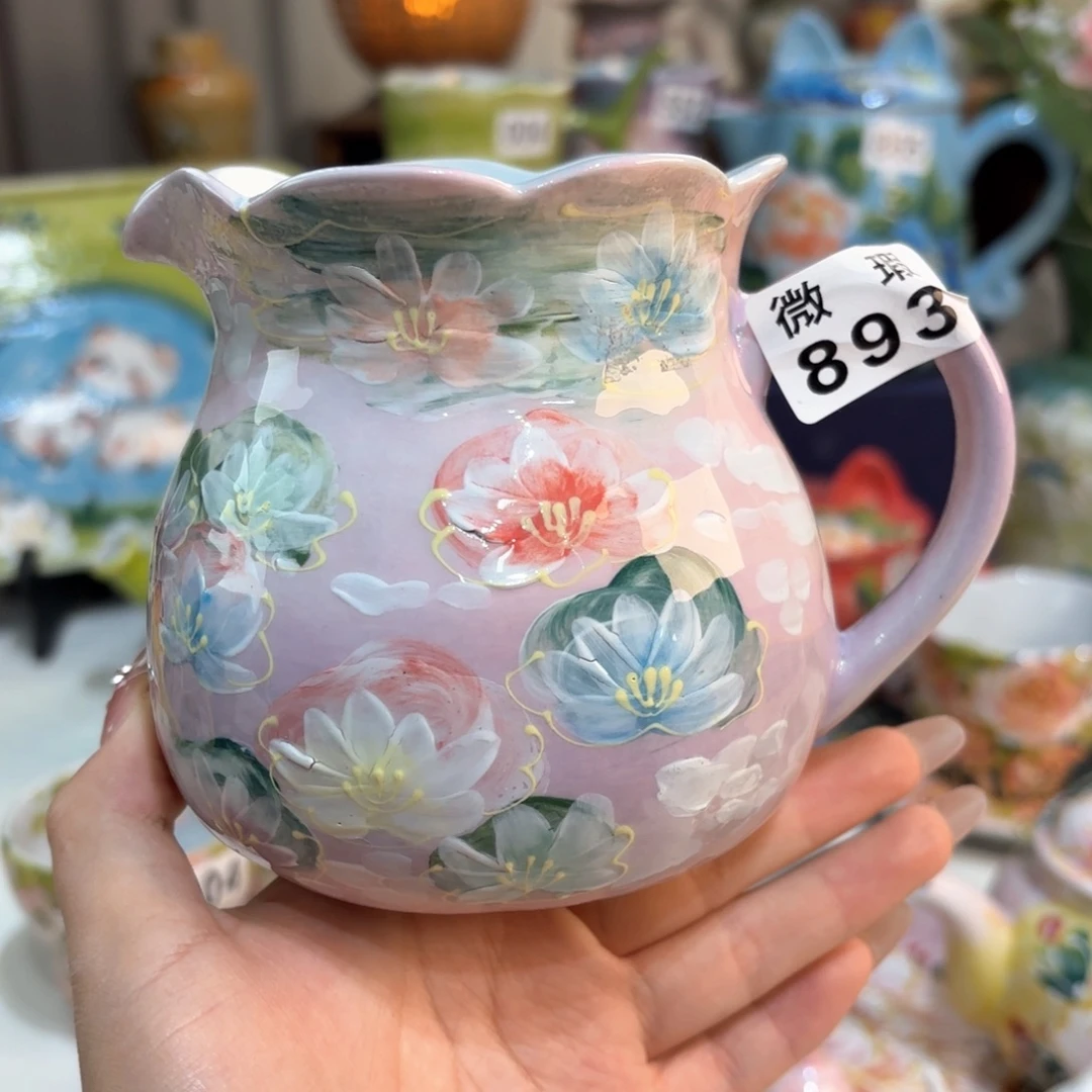 景德镇手绘高温釉下彩陶瓷茶具