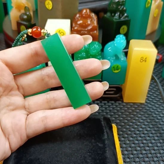 寿山石印石手把件