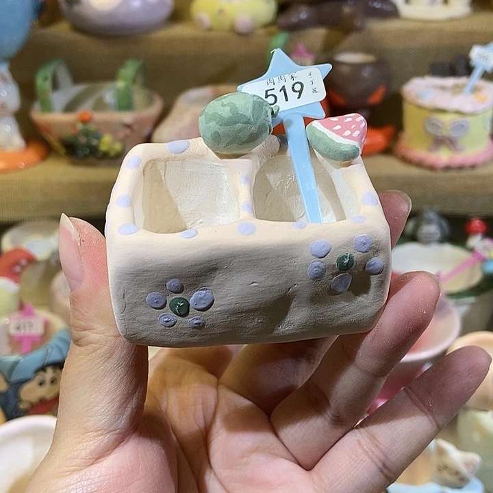 519 手工手绘盆满29包邮