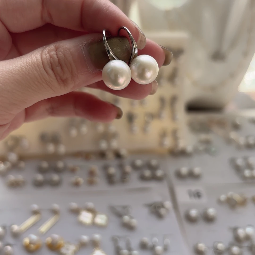 x***i淡水珍珠耳饰银S925镶嵌