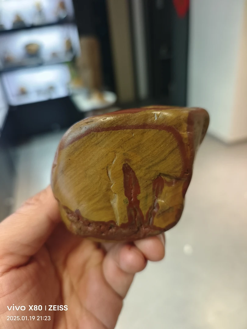 兰溪黄蜡石彩陶画面石