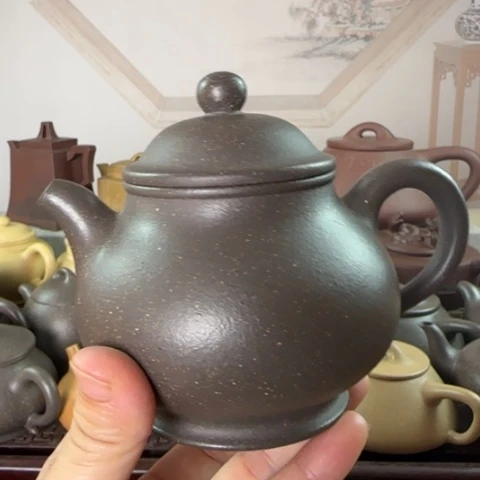 紫砂壶梨皮天青240cc