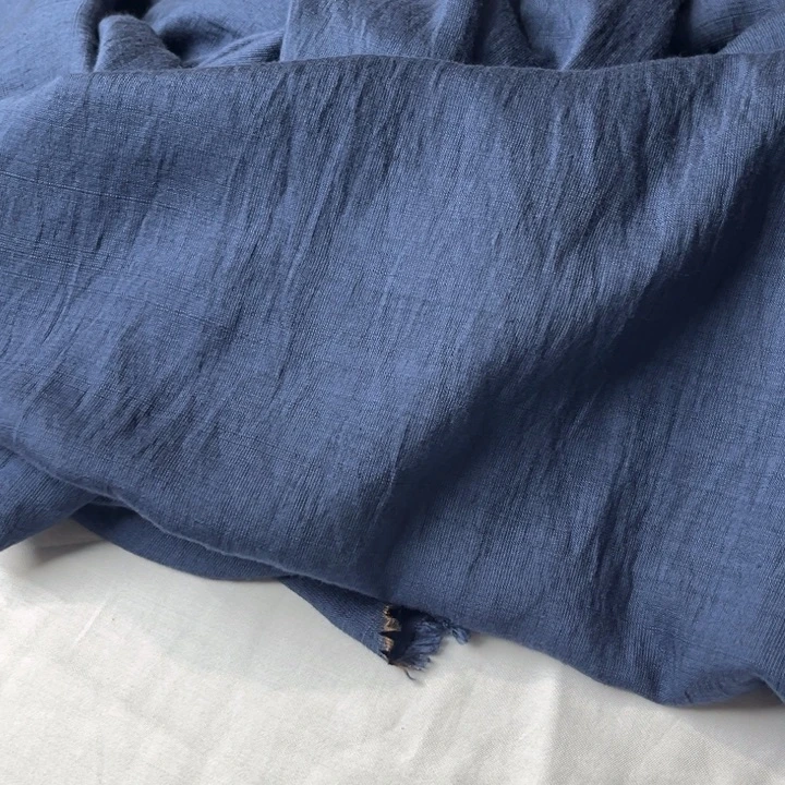 藏蓝麻棉8米。