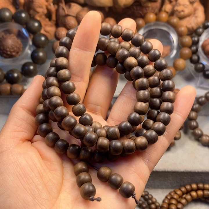 手串/手链檀香木老山檀奶香味7*8黑肉沉水