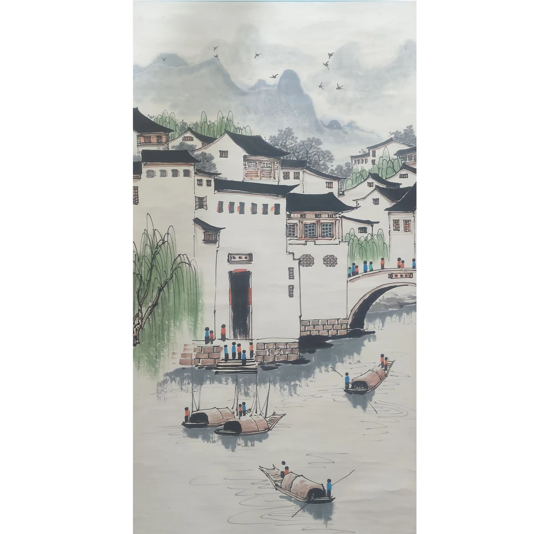 吴   风景立轴138*68约8.4平尺