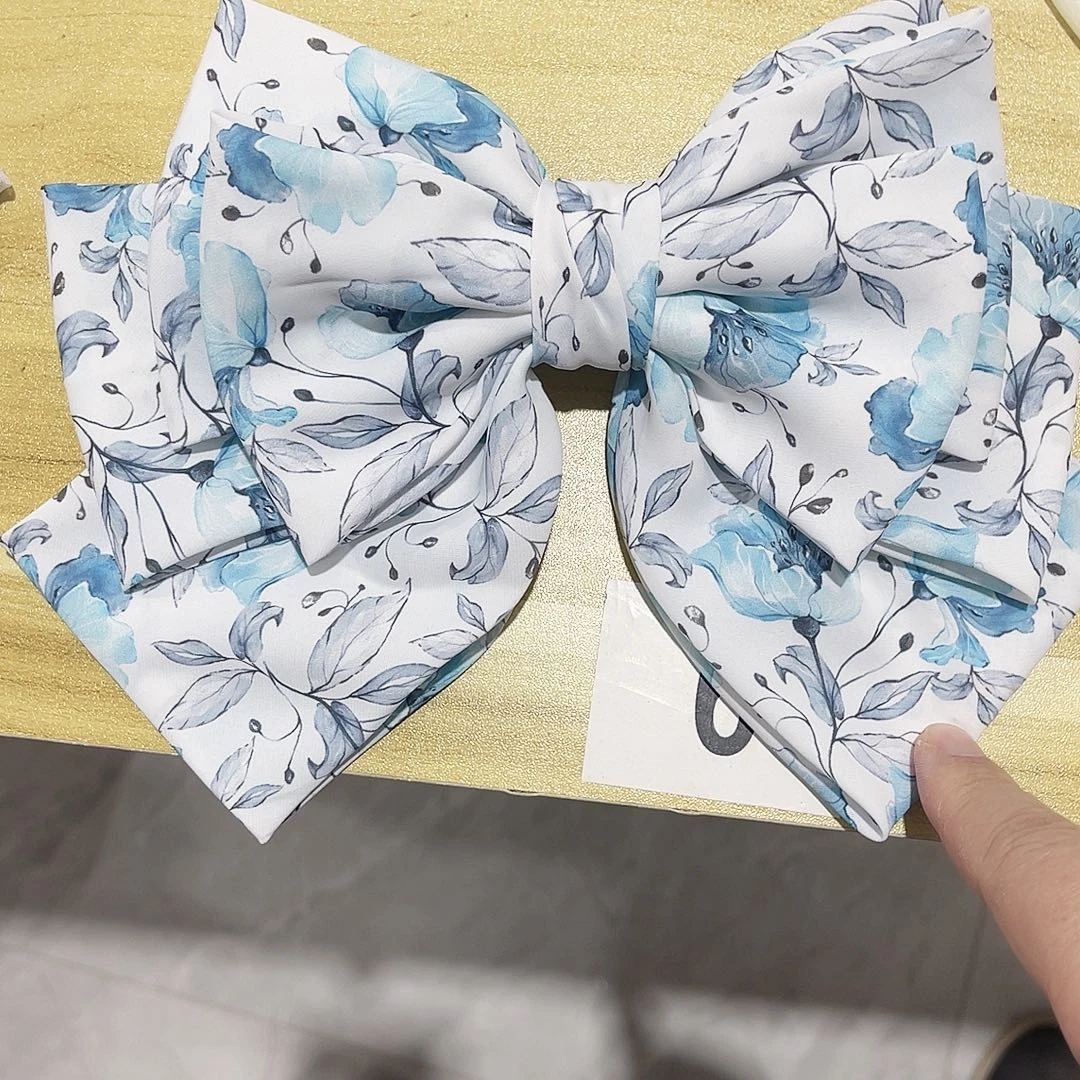 皮质铁合金蝴蝶结发夹