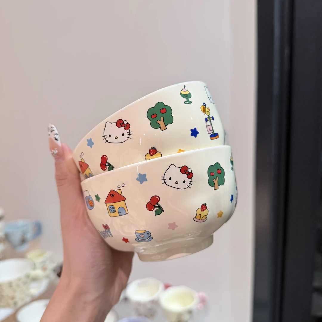 出口尾单 乐园小猫 如意碗2只装